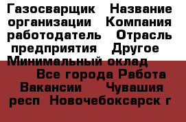 Газосварщик › Название организации ­ Компания-работодатель › Отрасль предприятия ­ Другое › Минимальный оклад ­ 30 000 - Все города Работа » Вакансии   . Чувашия респ.,Новочебоксарск г.